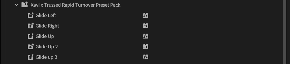 Rapid Turnover Preset Pack