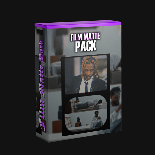 Film matte overlays pack designed to add cinematic borders and vintage film effects to videos