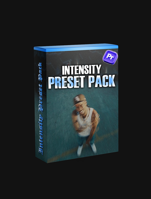 Intensity preset pack offering powerful effects to boost contrast and vibrancy in video editing.